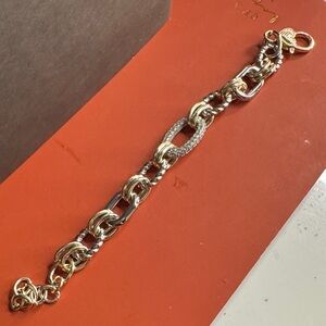 Stunning Gold and Silver Chain Bracelet
